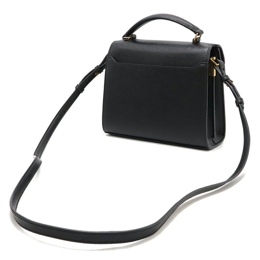 Saint Laurent Cassandra Leather Handbag Black