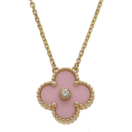 Van Cleef & Arpels Vintage Alhambra Necklace Pink Gold 1PD