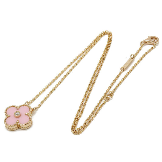 Van Cleef & Arpels Vintage Alhambra Necklace Pink Gold 1PD