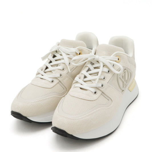 Louis Vuitton Monogram Denim Sneakers Beige