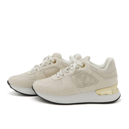 Louis Vuitton Monogram Denim Sneakers Beige