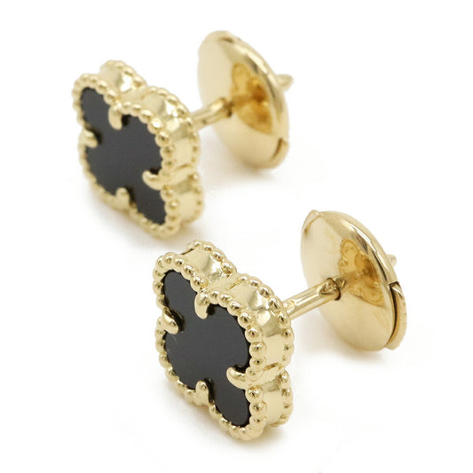 Van Cleef & Arpels Sweet Alhambra Onyx Earrings