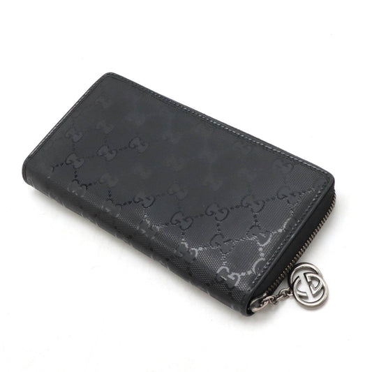 Gucci GG Imprime PVC Zip Wallet Black