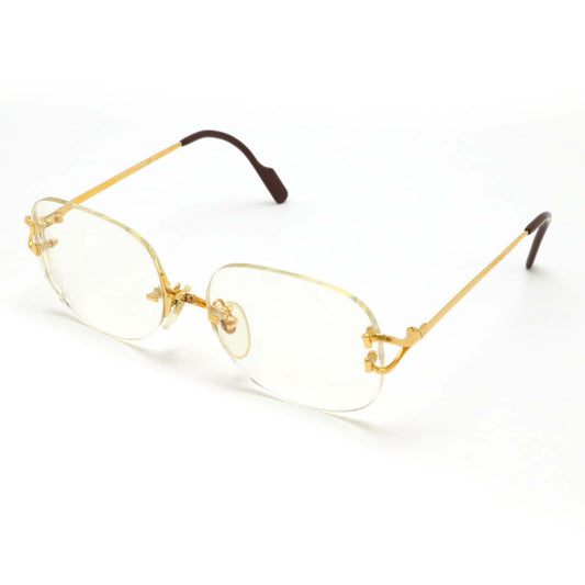 Cartier C Decor Rimless Glasses Gold