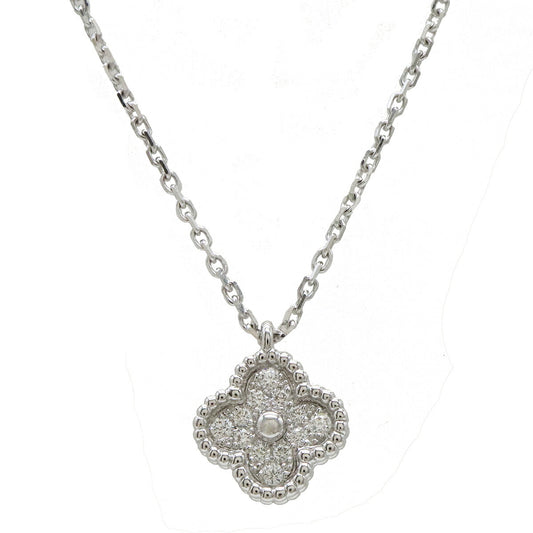 Van Cleef & Arpels Sweet Alhambra Pendant Necklace K18WG Diamond