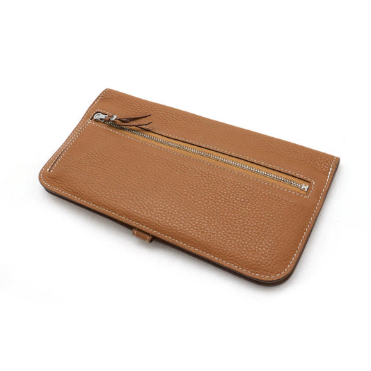 Hermes Leather Dogon Long Bifold Wallet