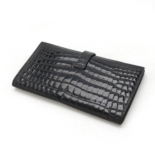 Hermes Crocodile Bearn Classic Wallet