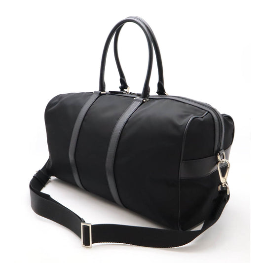 Prada Nylon Leather Boston Travel Bag