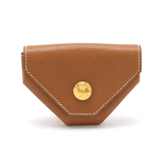 Hermes Leather Coin Case Brown