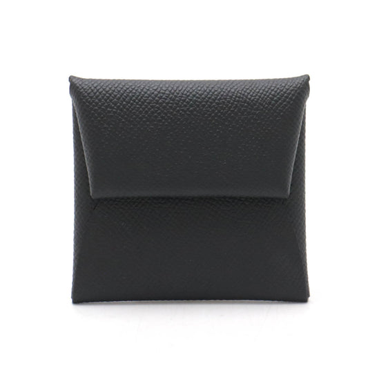 Hermes Bastia Coin Case Leather Black