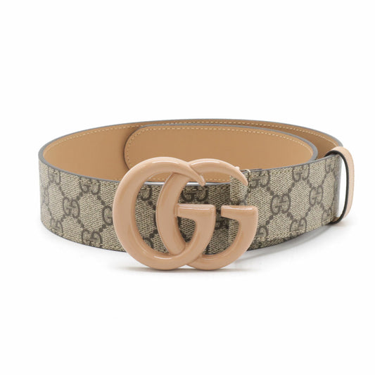 Gucci GG Supreme Double G Buckle Belt