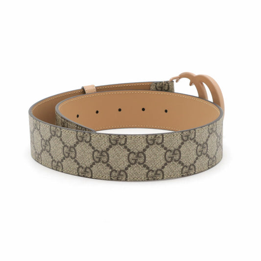 Gucci GG Supreme Double G Buckle Belt