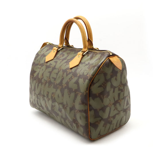 Louis Vuitton Monogram Graffiti Speedy 30 Handbag