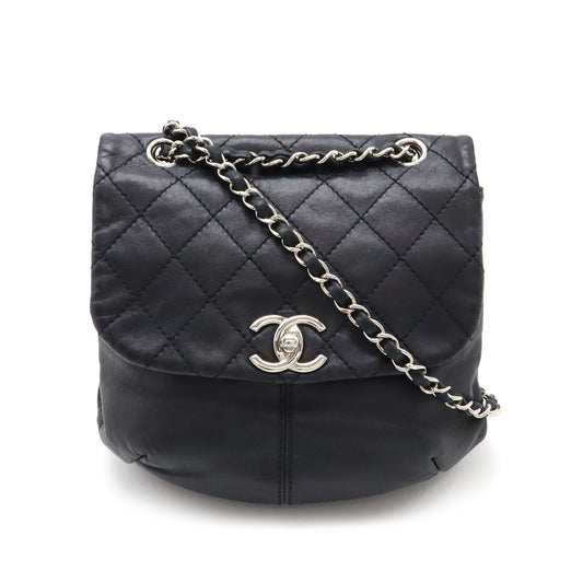 Chanel Leather Coco Mark Matelasse Shoulder Bag