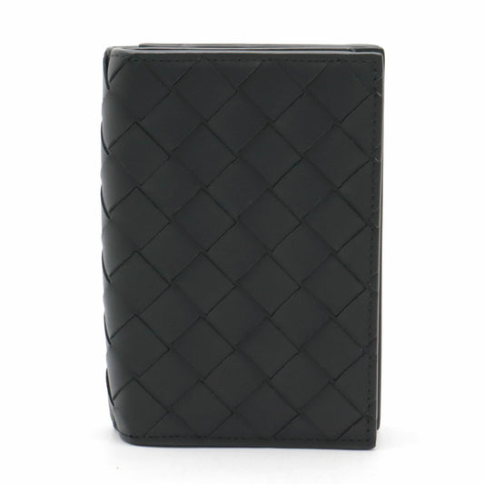 Bottega Veneta Intrecciato Medium Wallet Black Leather