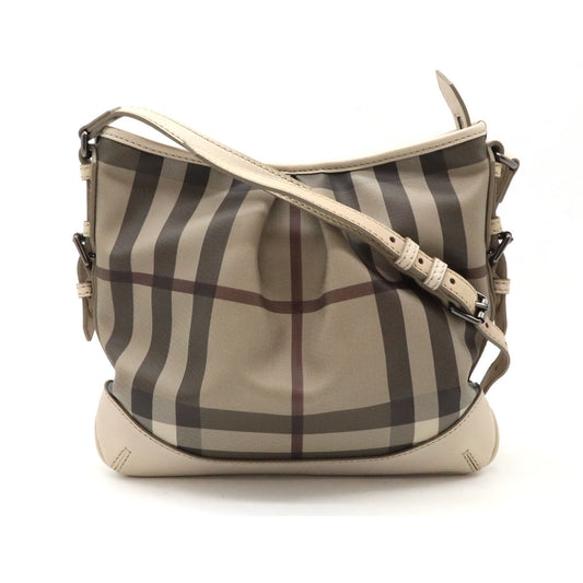 Burberry Smoked Check Shoulder Bag Beige