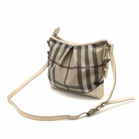 Burberry Smoked Check Shoulder Bag Beige