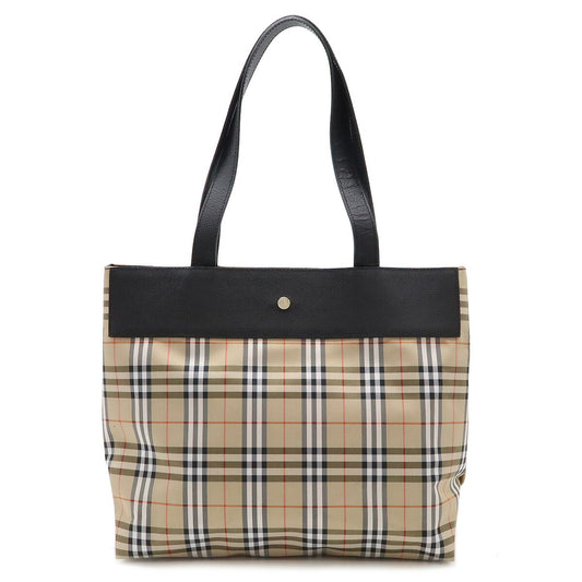 Burberry Nova Check Nylon Canvas Tote Bag