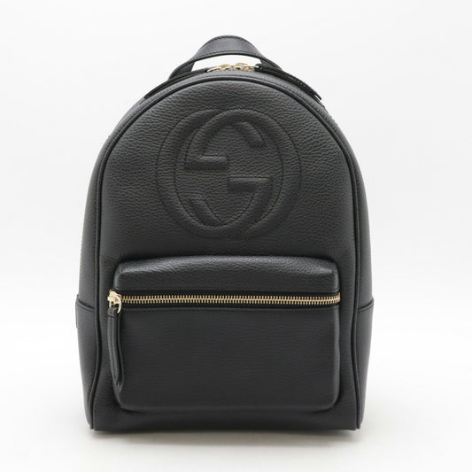 Gucci Soho Leather Backpack Black