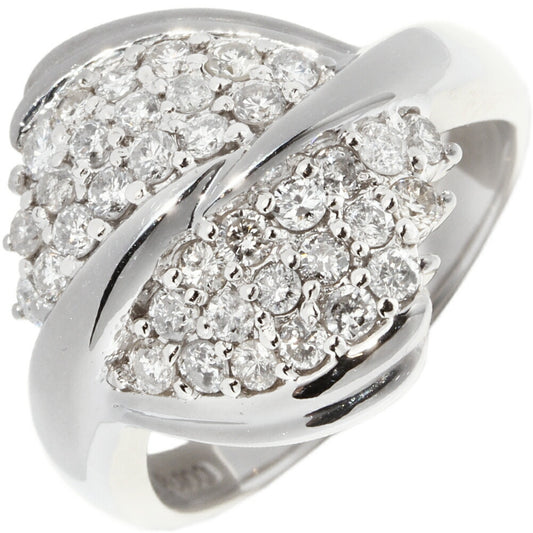 Platinum Diamond Ring Pt900 0.77ct Size 11