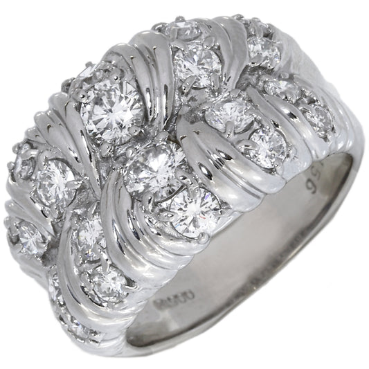 Pt900 Platinum Diamond Ring 1.56ct Size 12