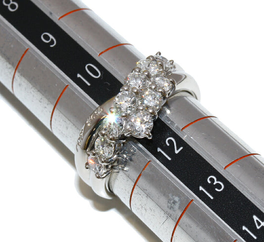 Pt900 Platinum Diamond Ring 1.051ct