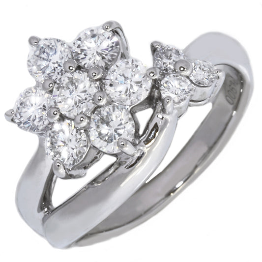 Platinum Diamond Ring Pt900 1.20ct Size 12