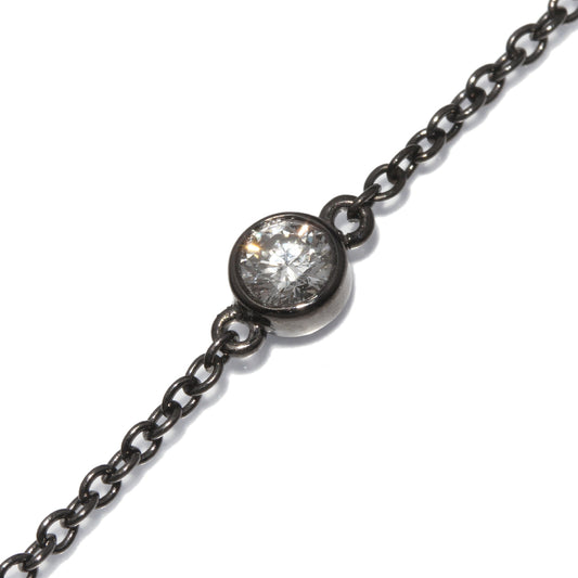 Lucien Pellat-Finet K18WG Black Rhodium Diamond Bracelet