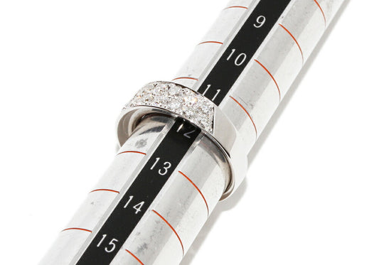 K18WG White Gold Diamond Ring 1.38ct