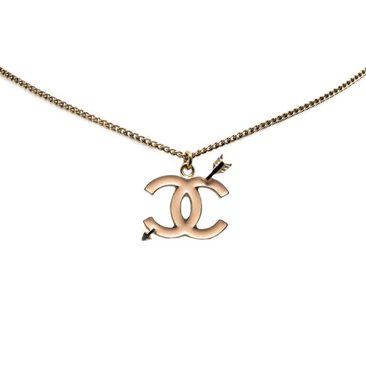 Chanel Arrow Motif Necklace Gold