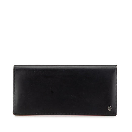 Cartier Must Line Black Leather Wallet