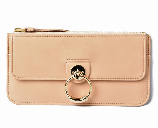 Chloe Leather Wallet Phone Case Beige