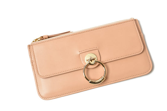 Chloe Leather Wallet Phone Case Beige