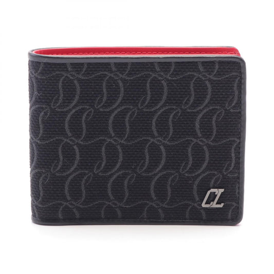 Christian Louboutin Canvas Leather Wallet Black