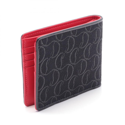 Christian Louboutin Canvas Leather Wallet Black