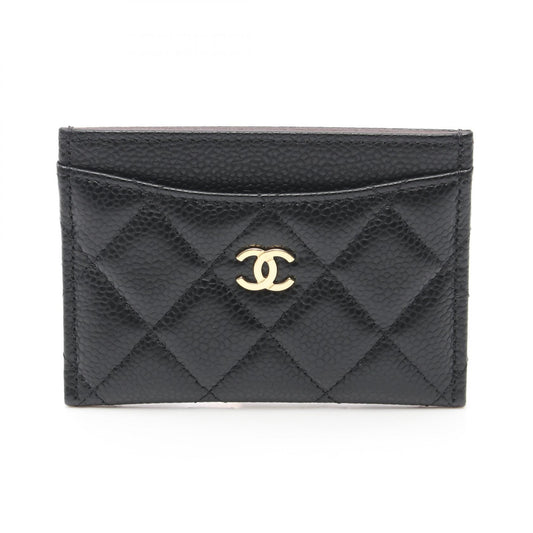 Chanel Caviar Matelasse Card Case Black