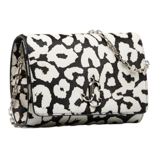 Jimmy Choo Leopard Chain Shoulder Bag