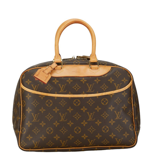 Louis Vuitton Monogram Deauville Handbag Brown