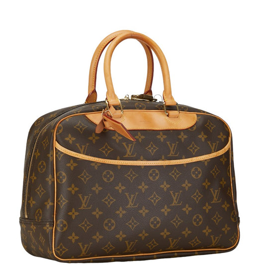 Louis Vuitton Monogram Deauville Handbag Brown