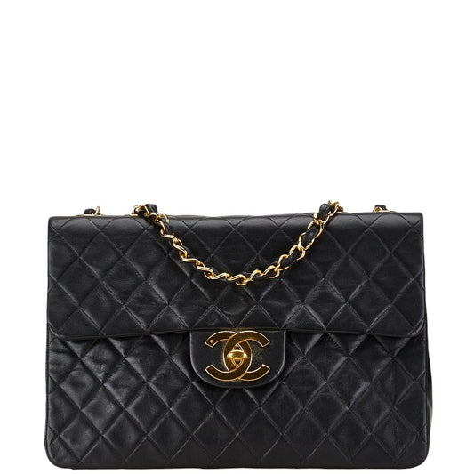 Chanel Matelasse 33 Chain Shoulder Bag Black