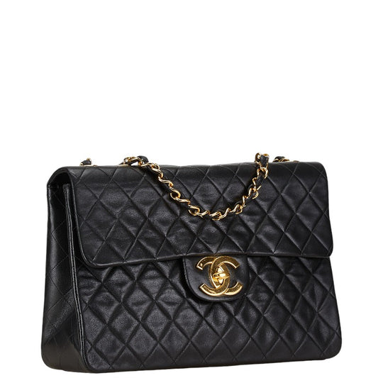 Chanel Matelasse 33 Chain Shoulder Bag Black