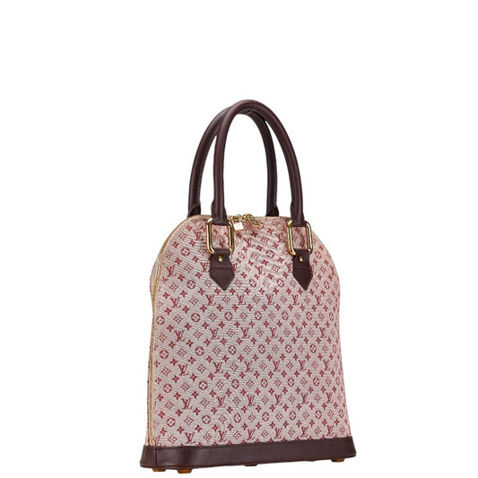 Louis Vuitton Mini Alma Handbag Canvas Leather