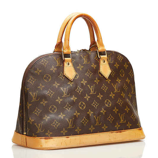 Louis Vuitton Monogram Alma Handbag Brown