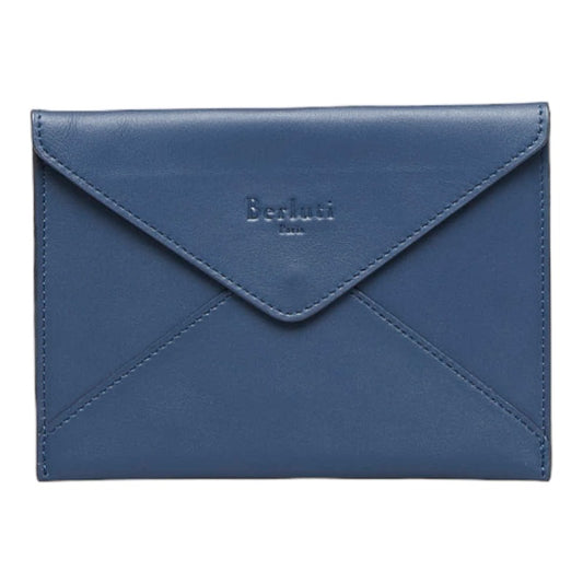 Berluti Leather Pouch Navy