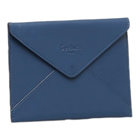 Berluti Leather Pouch Navy