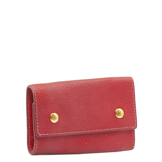 Hermes Leather Key Case Red