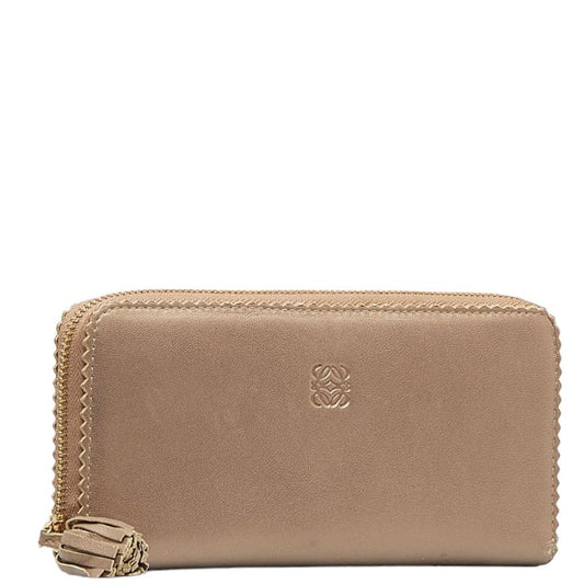 Loewe Anagram Mini Tassel Leather Long Wallet