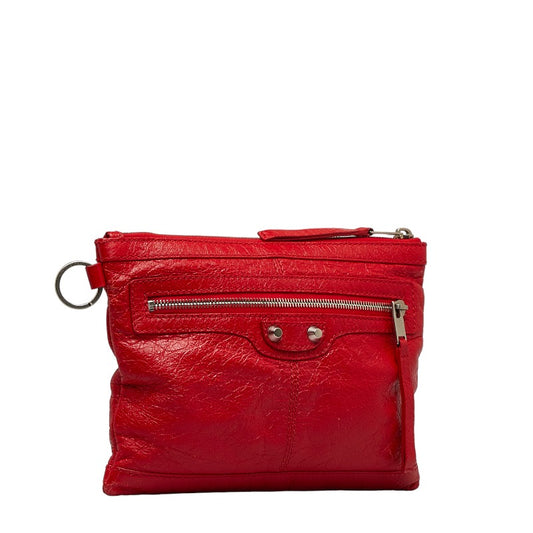 Balenciaga Classic Clip M Leather Clutch Bag