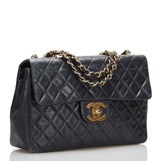 Chanel Matelasse Chain Shoulder Bag Black