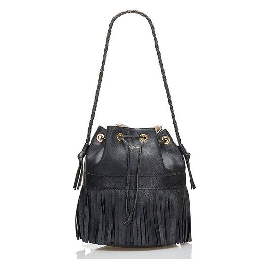 J&M Davidson Fringe Leather Shoulder Bag